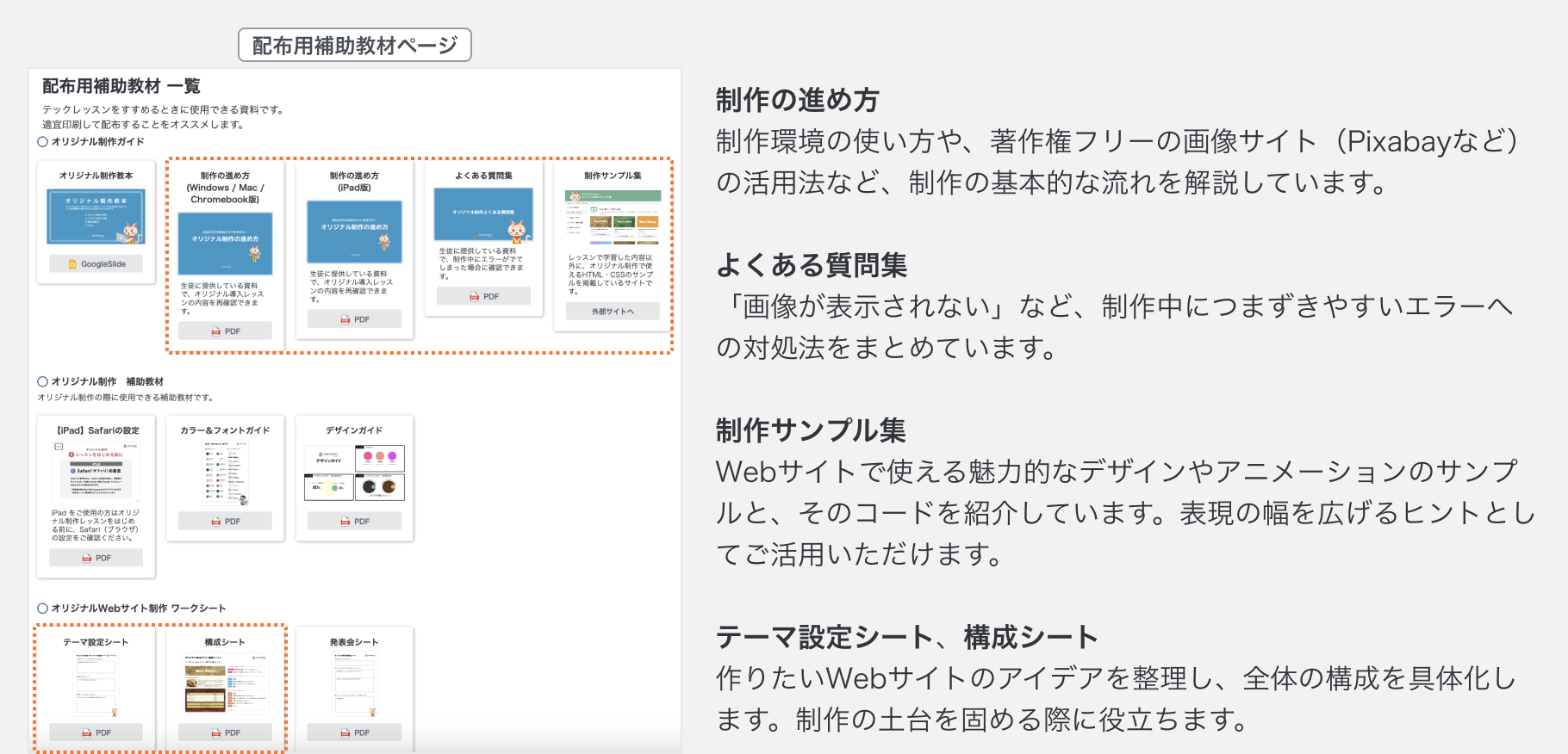 オリジナル制作の授業進行における困りごと対応集.png